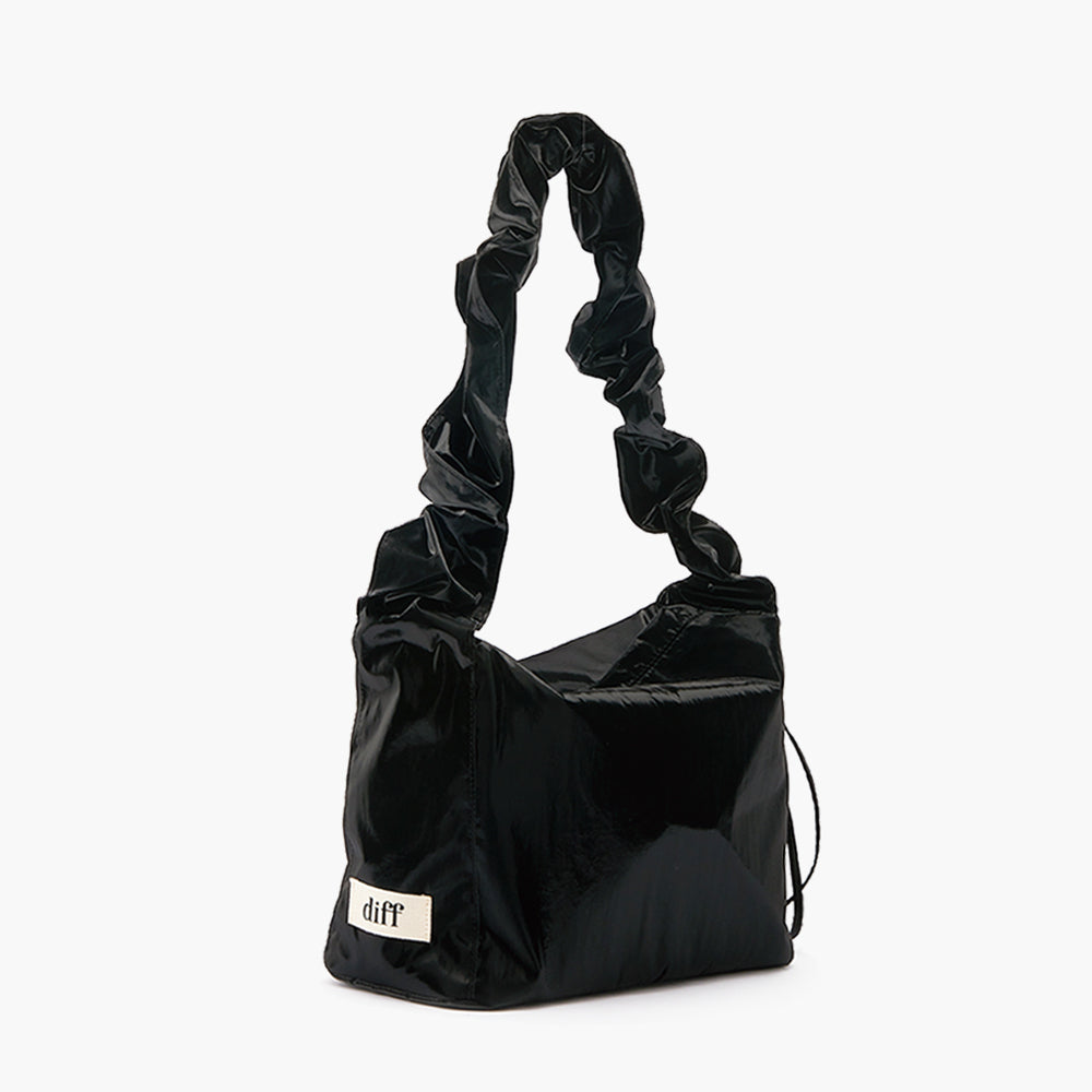 Medium Crossbody Satin - Black